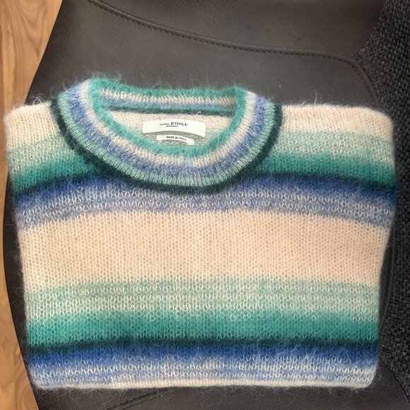 Isabel Marant Étoile "Drussell" striped mohair-blend sweater, size 40 - Picture 2 of 6